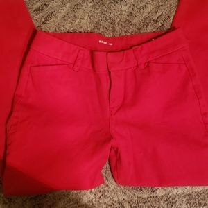Like new red pixie pants